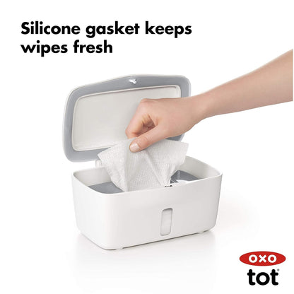 OXO Tot Perfect Pull Wipes Dispenser, Gray