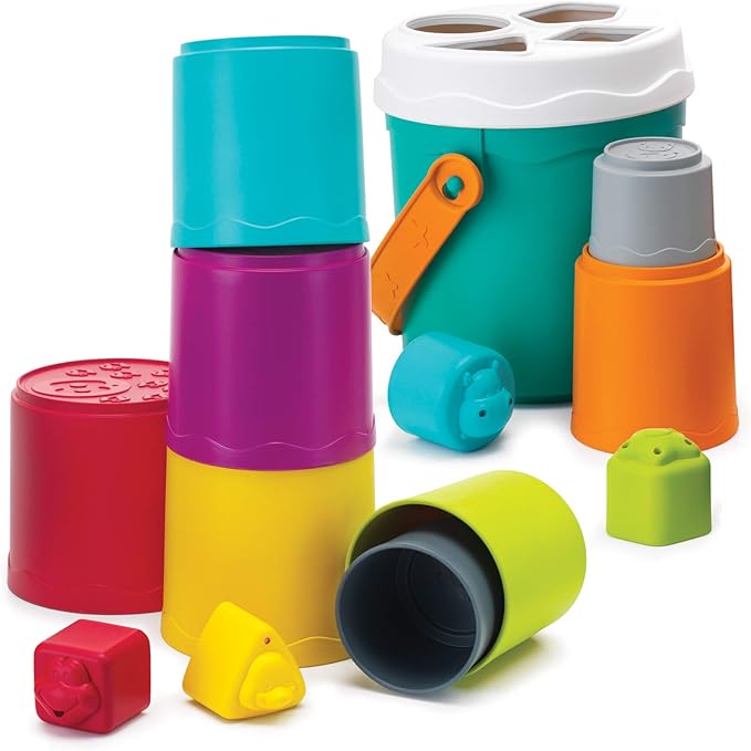 Infatino Shape Sorting Stack'n Nest Buckets