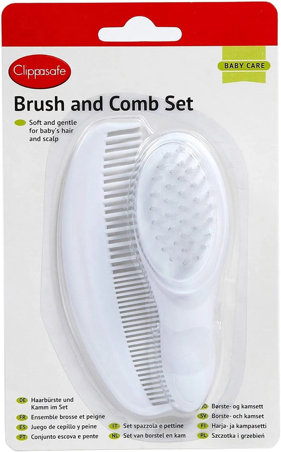 Clippasafe Baby Brush & Comb Set