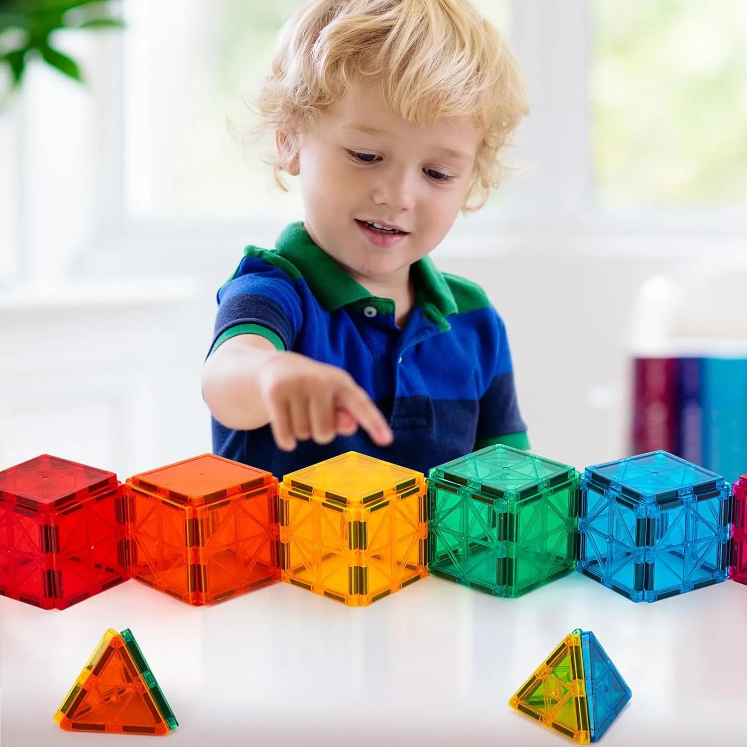 XBD Magnetic Building Tiles Blocks (64 Pcs)