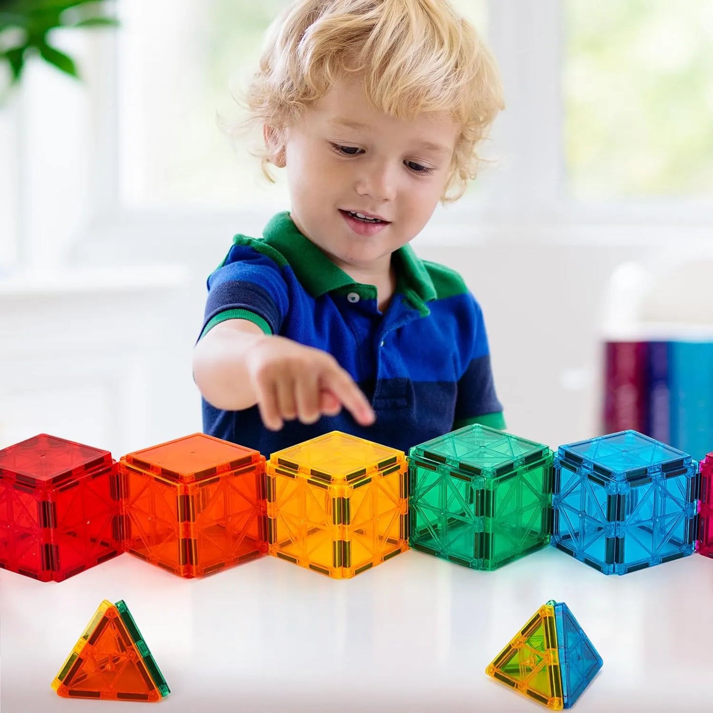 Xinbida Magnetic Building Tiles Blocks (66 Pcs)