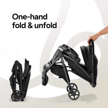 Mompush Lithe V2 Lightweight Travel Stroller (Black)