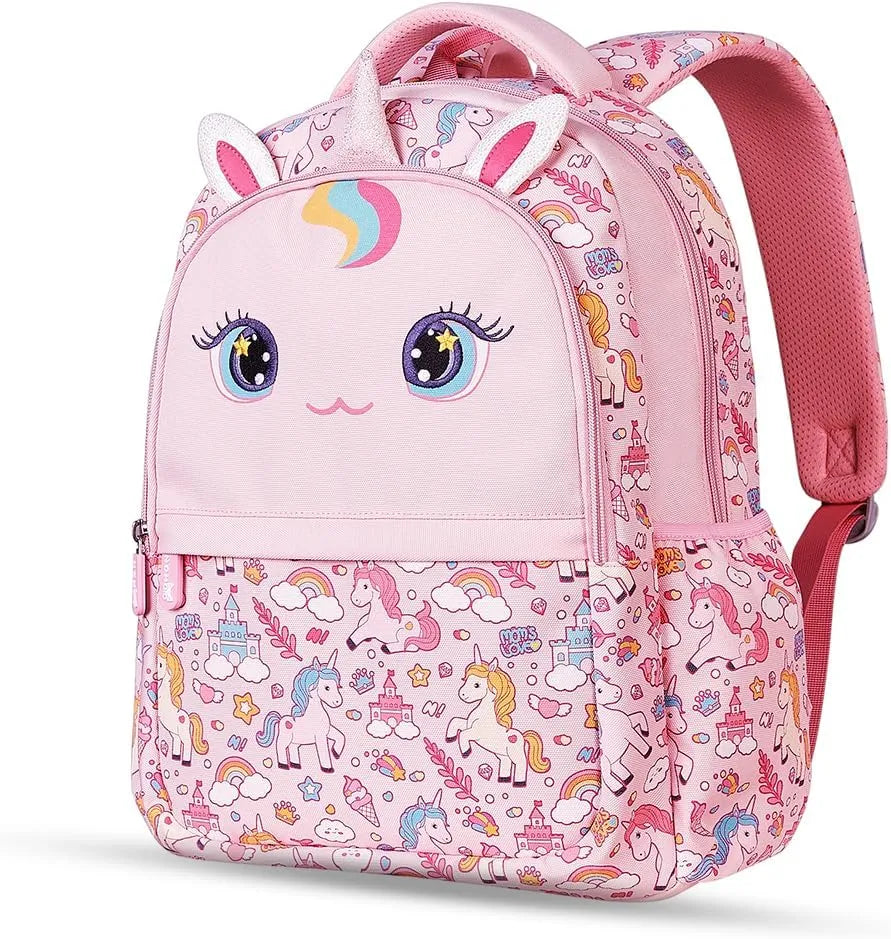 Nohoo Kids 16 Compartment School Bag Unicorn