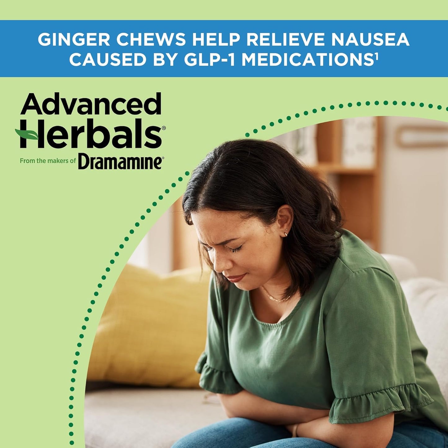 Dramamine Advanced Herbals Ginger Chews (20 Pcs)