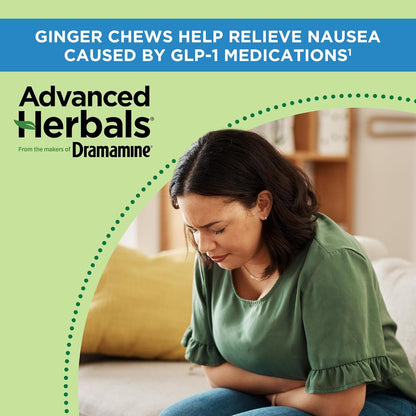 Dramamine Advanced Herbals Ginger Chews (20 Pcs)