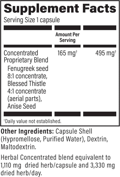 UpSpring Milkflow Lactation Supplement Capsules, 100pcs