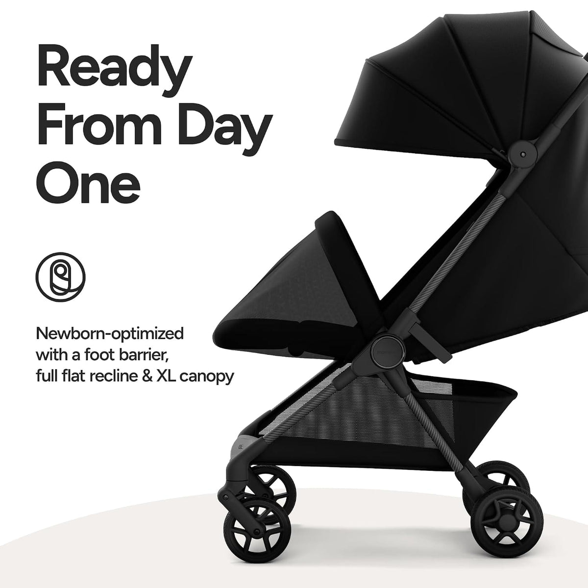 Mompush Carbon Travel Stroller (Nexis)
