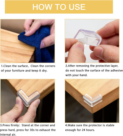 Aixmeet Corner Protector for Baby L-Shaped (12 Pcs)