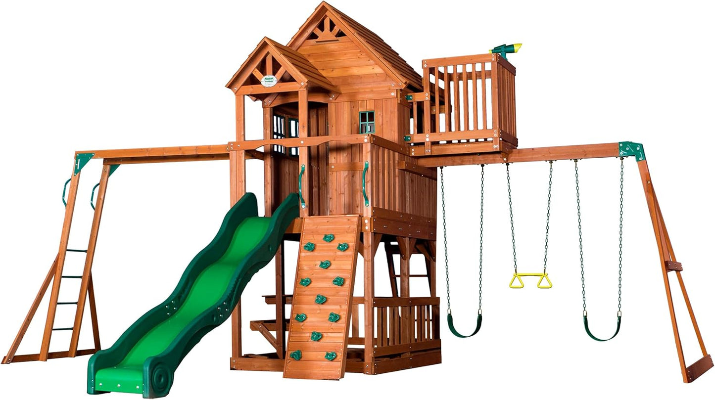 مرجيحة حديقة خشبية Skyfort II من Backyard