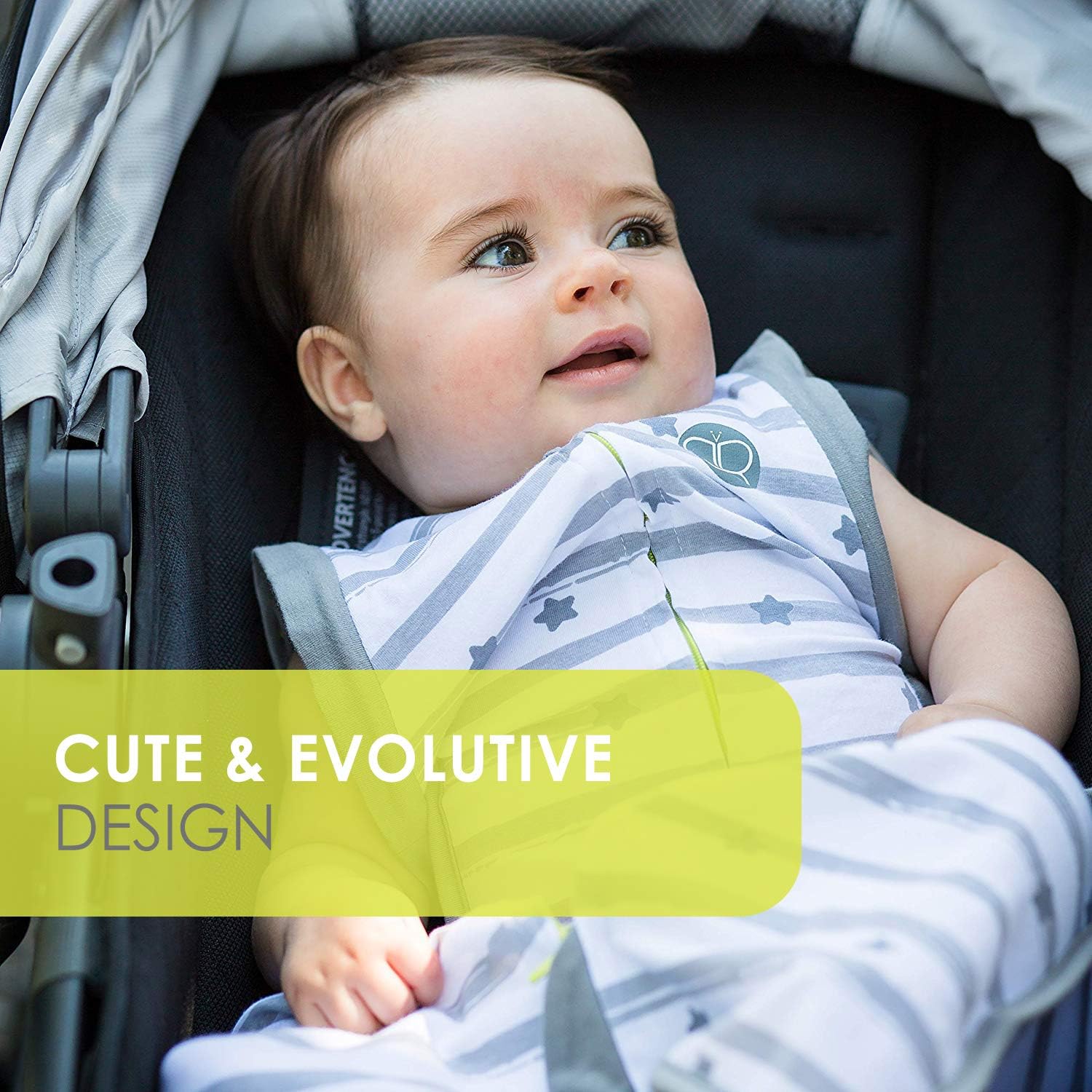 Bbluv Sleëp 3-in-1 Evolutive Swaddle with Removable Sleeves