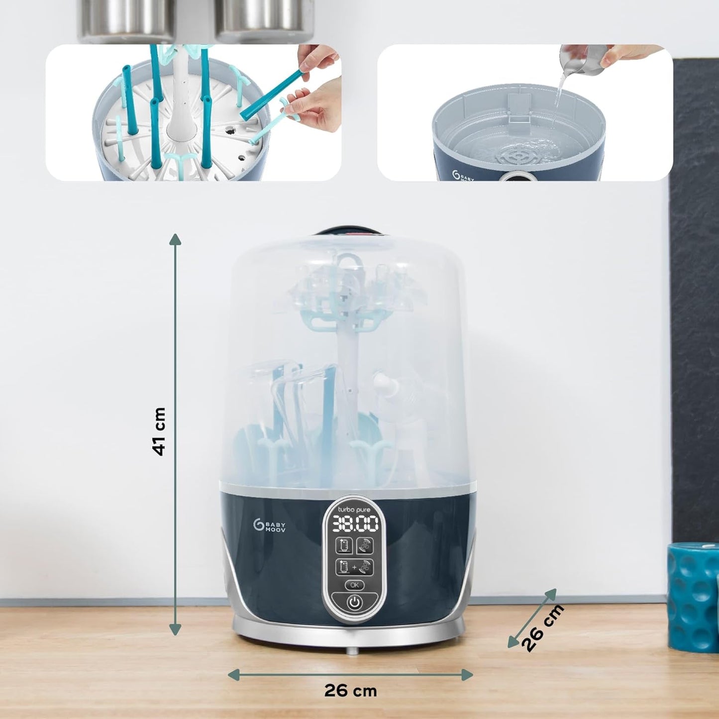 Babymoov Turbo Pure 2 In 1 Steriliser & Bottle Dryer