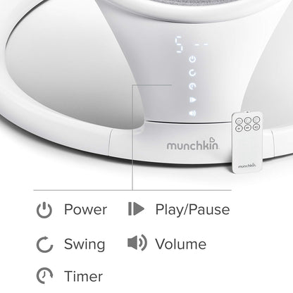 Munchkin Bluetooth Enabled Lightweight Infant Swing