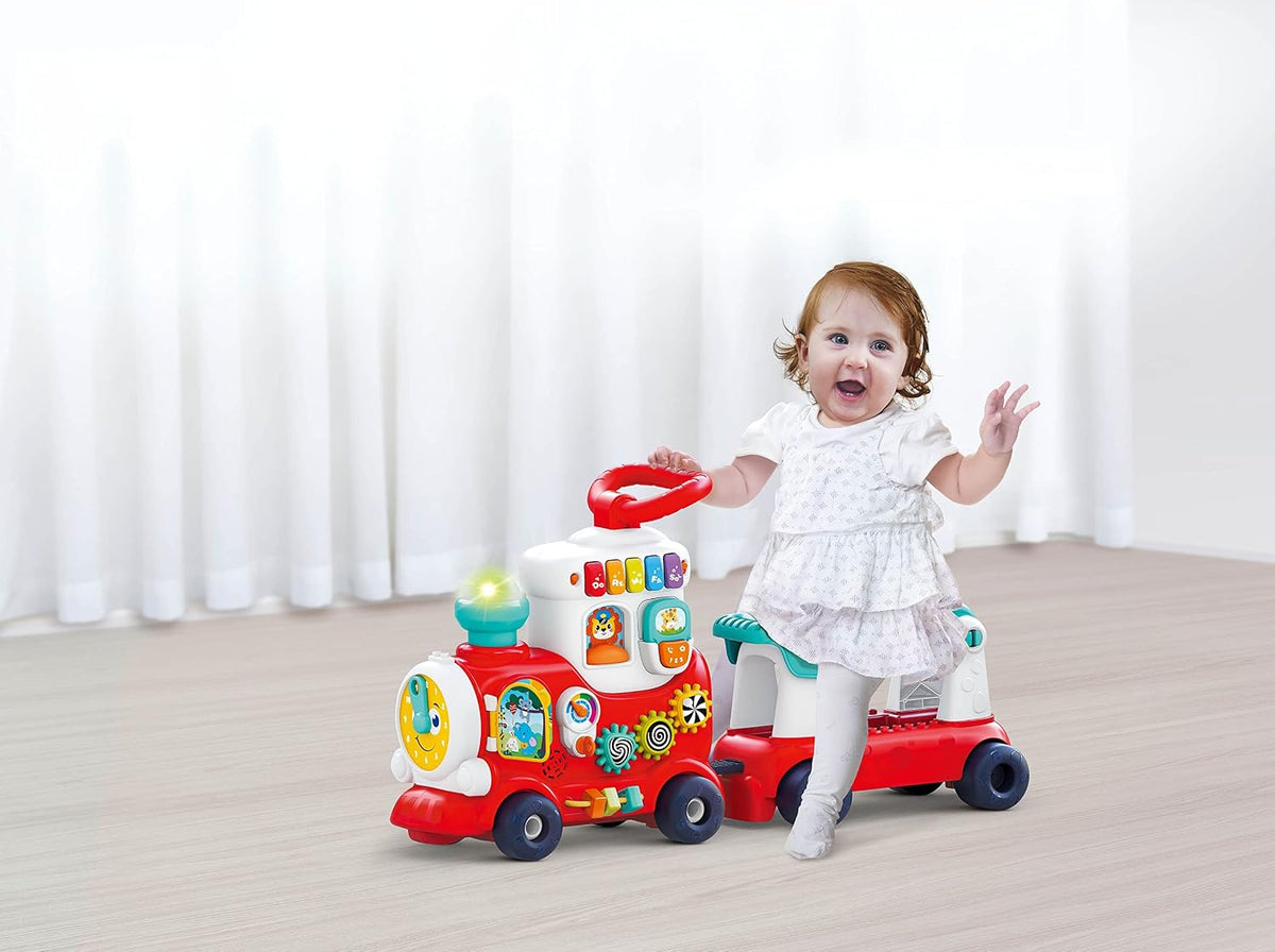 Hola 4-in-1 Push Walker & Ride Convertible Learning Toy