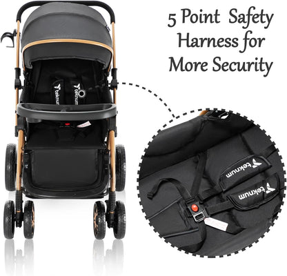 Teknum Reversible Trip 2 Stroller (Black)