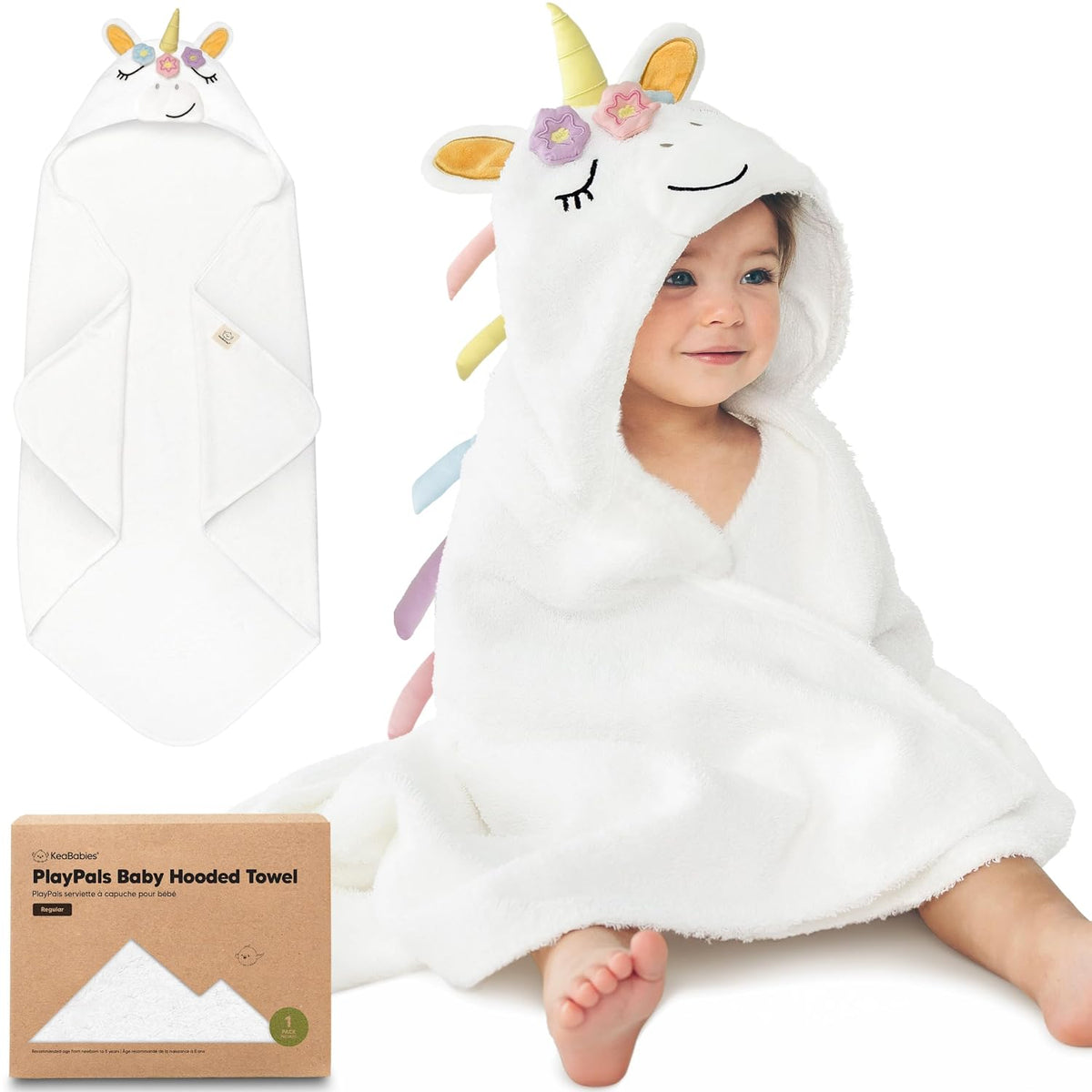 Keababies PlayPals Hooded Towel (Uria)