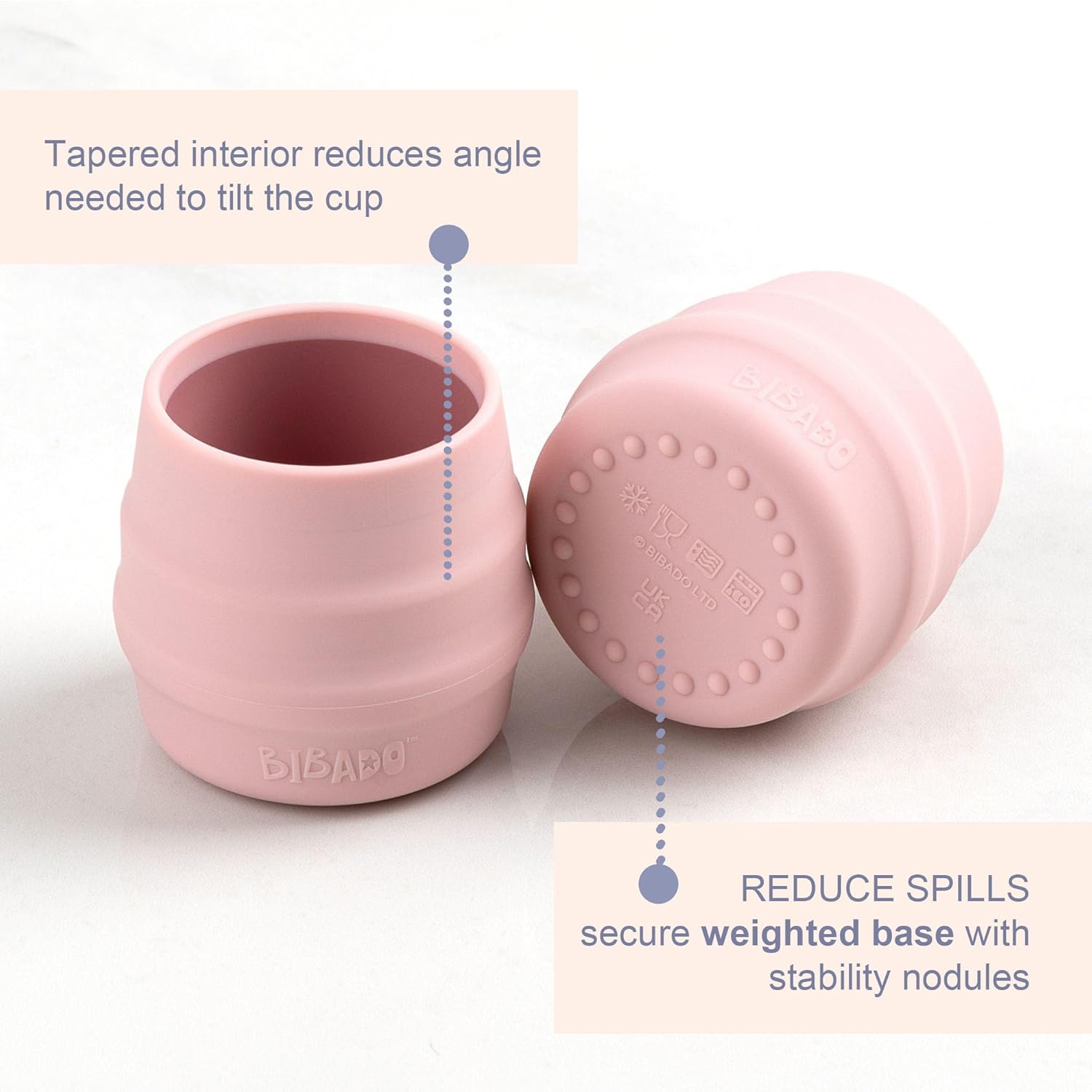 Bibado Sippit Silicone Baby Cup - Pack of 2