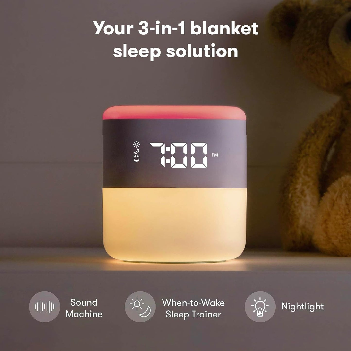 Frida Baby 3-in-1 Alarm Clock, Sound Machine & Nightlight