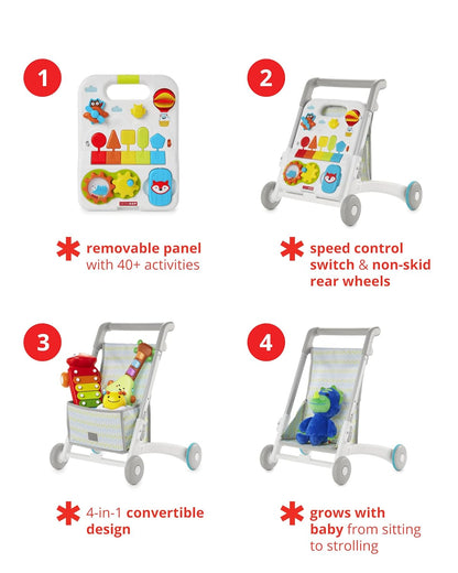 Skip Hop Explore & More Grow Along 4 In 1 Activity Walker Multi Color