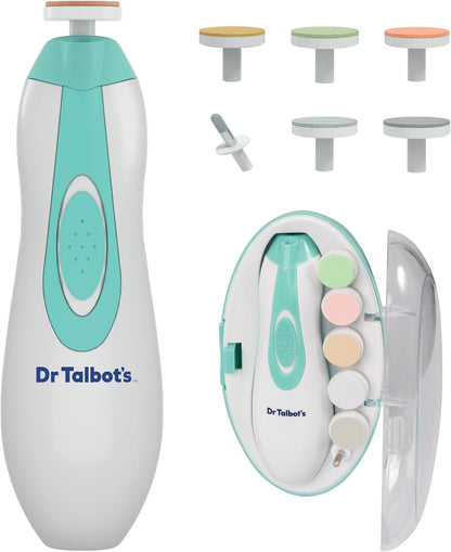Dr. Talbot's Baby Nail Buffer Electric File with Hygienic Case & LED