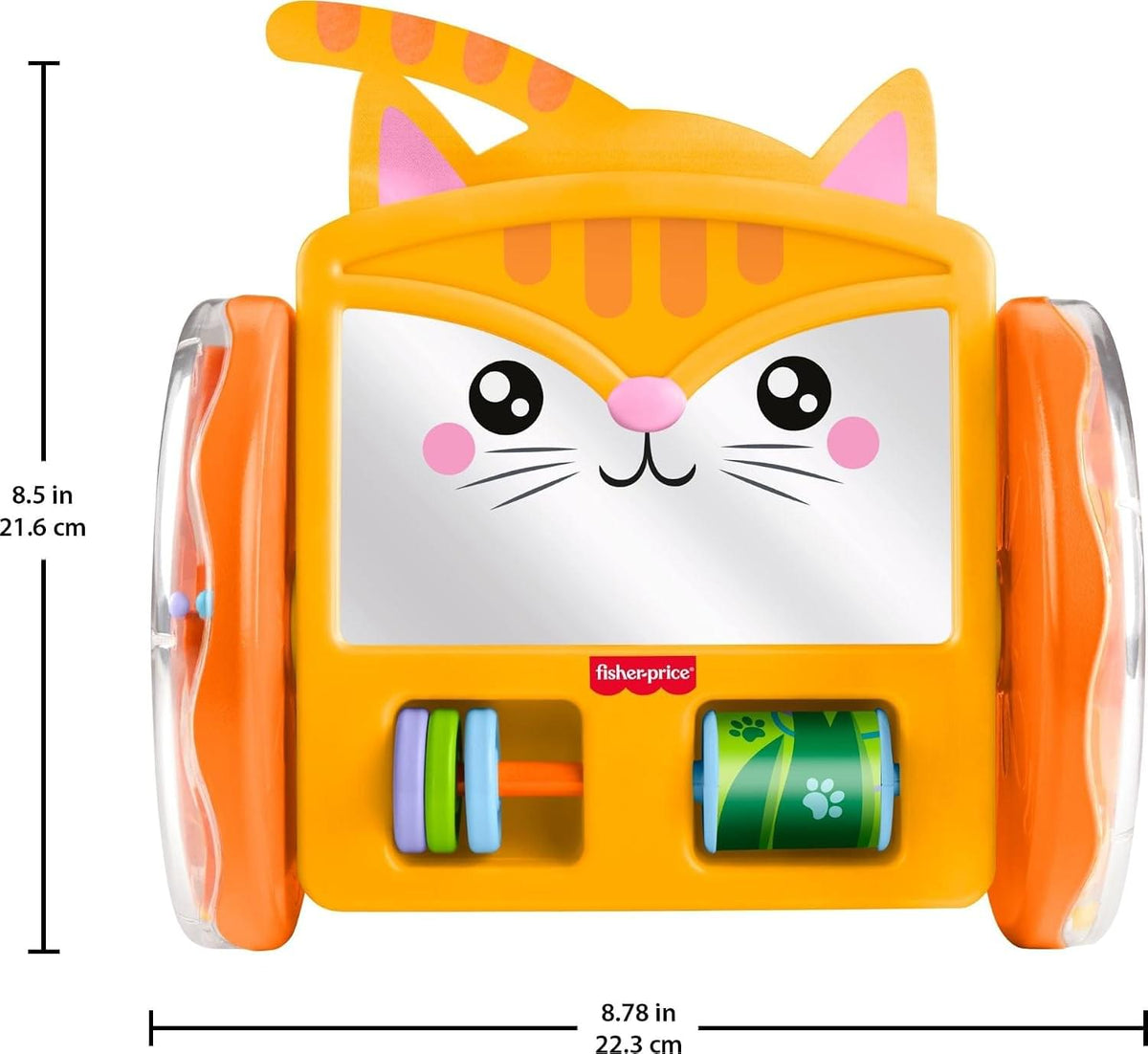 Fisher-Price Crawl-After Kitty Mirror Baby Activity Toy