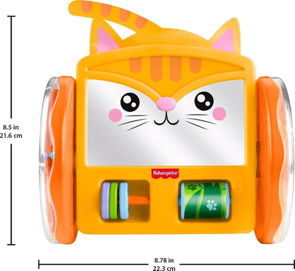 Fisher-Price Crawl-After Kitty Mirror Baby Activity Toy