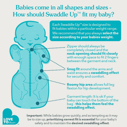 Love to Dream Swaddle Up 1.0T Stretch Cotton - Stage 1 (Oatmeal Marl)