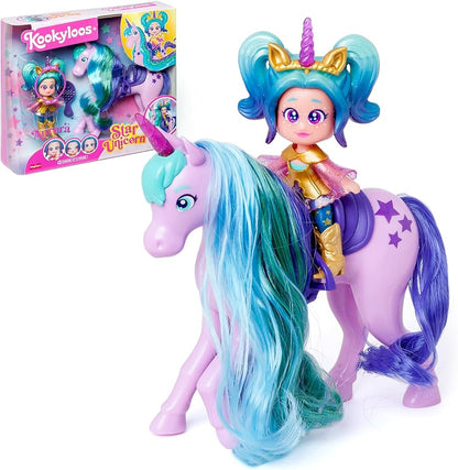 KookyLoos - Star Unicorn Collectible Toy Set - 4 Pieces