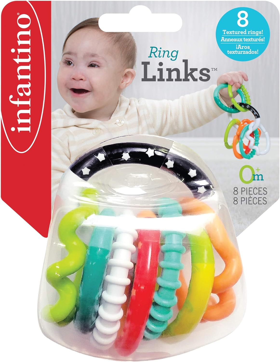 Infantino Textured Ring Links Rattle