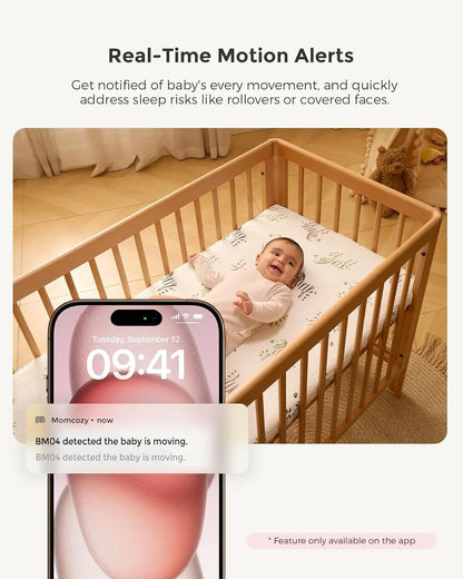 كاميرا Momcozy لمراقبة الطفل الذكية بشاشة 5 بوصات ووضع تشغيل مزدوج