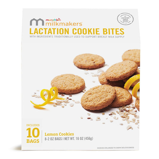Munchkin Milkmakers Lactation Cookie Bites, Lemon Bliss