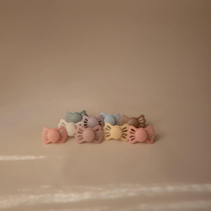 FRIGG Lucky Symmetrical Silicone Pacifiers Size 1 (Cream/Blush) - Pack of 2