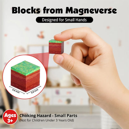 Magney Cube 300-Piece Magnetic Building Set