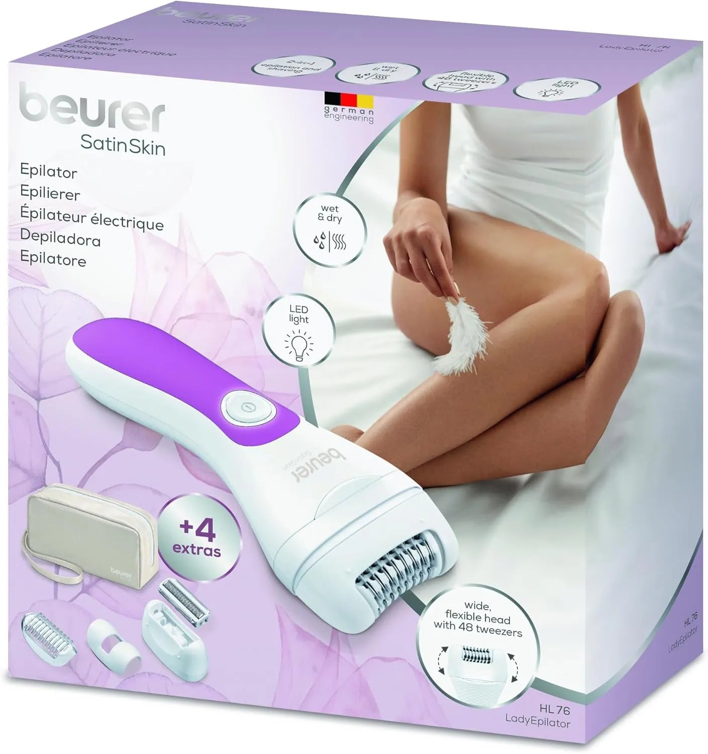 Beurer Epilator Premium Hair Removal (HL 76)