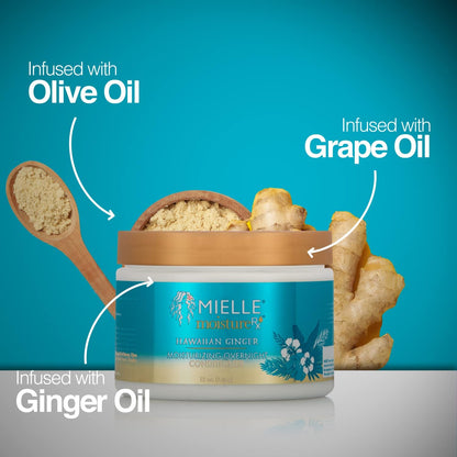 Mielle Moisture Rx Hawaiian Ginger Moisturizing Leave In Conditioner (12oz)