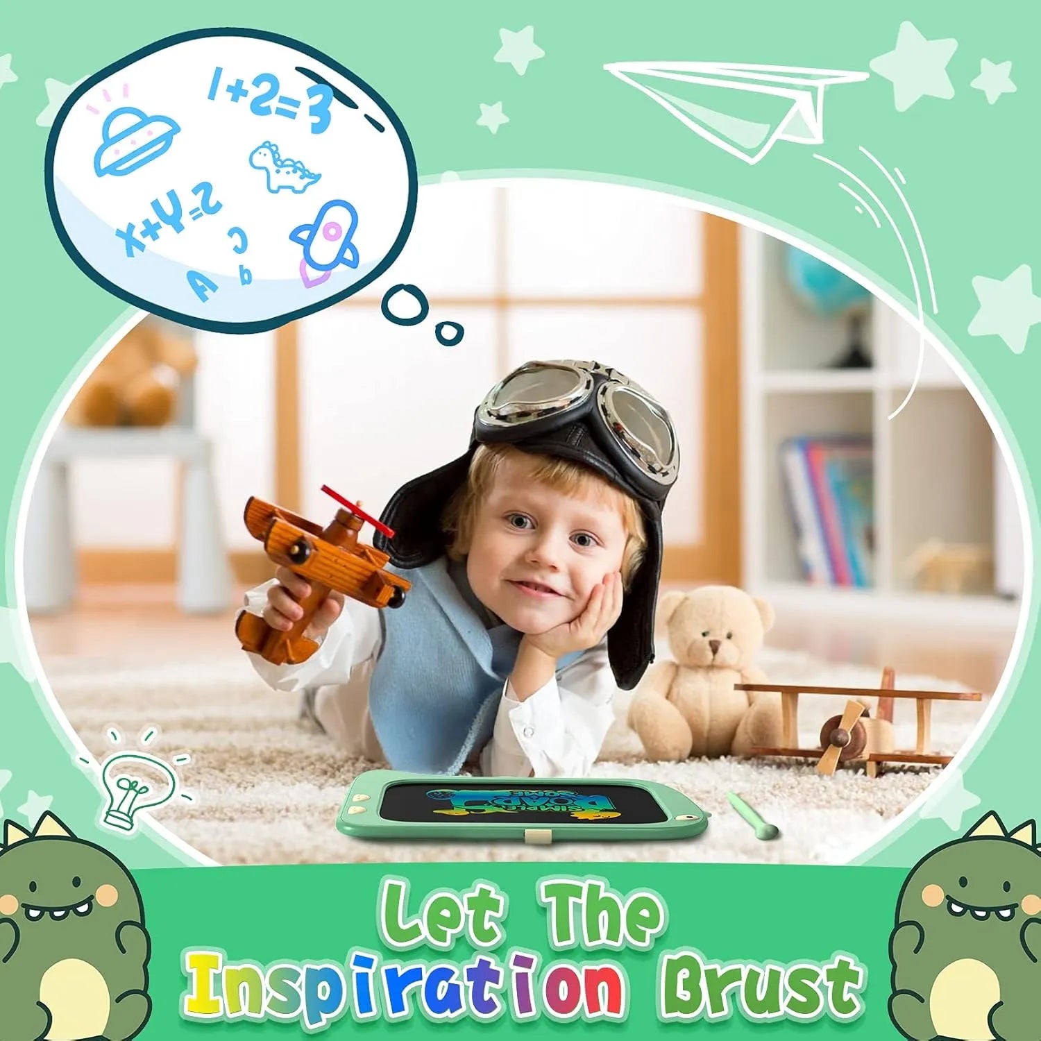 Dinosaur LCD Writing Tablet For Kids