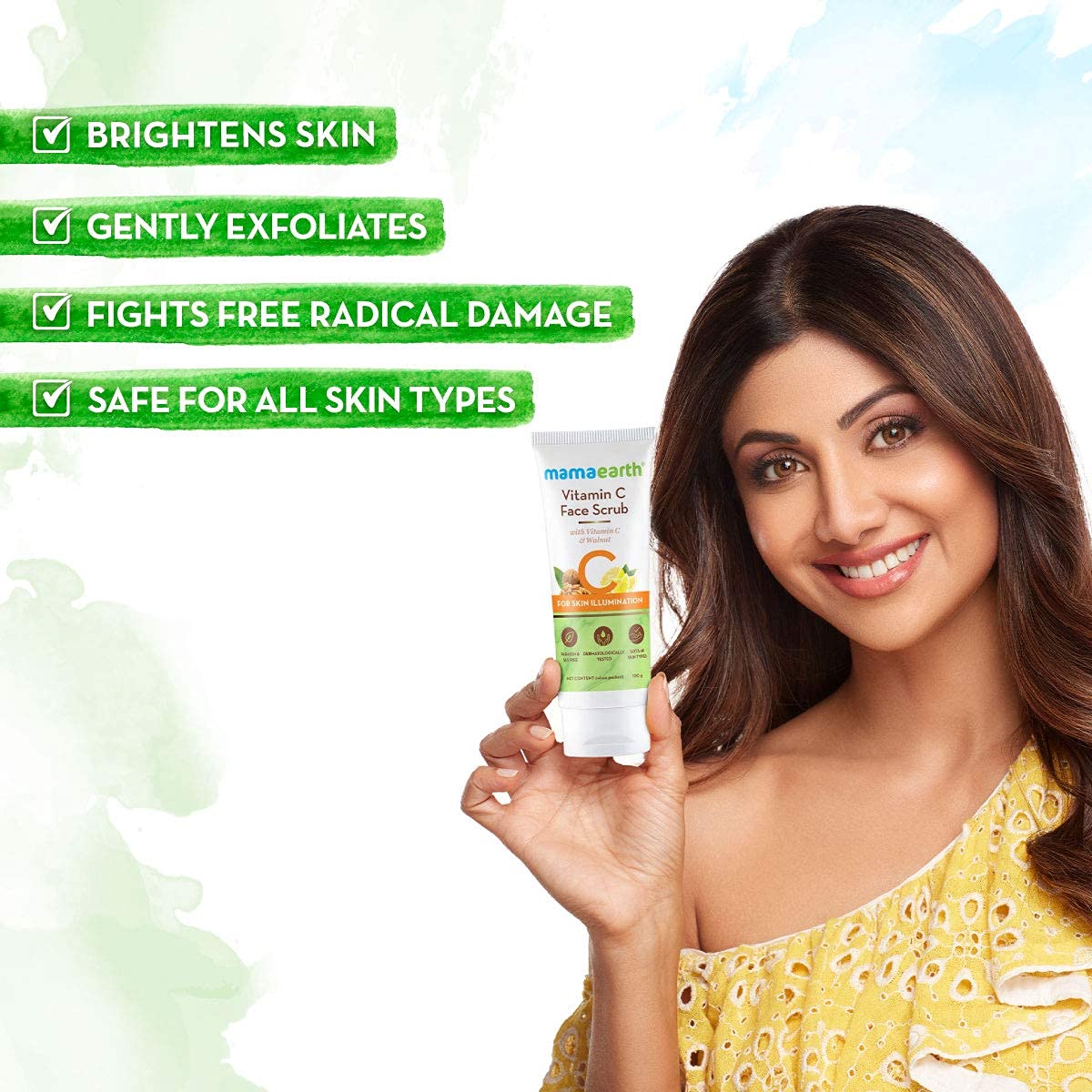 Mamaearth Vitamin C Face Scrub (100g)