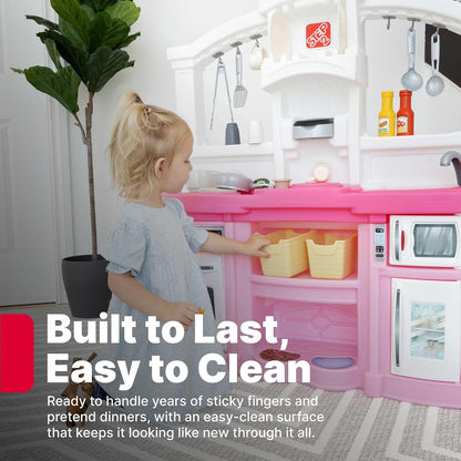 Step2 - Fun with Friends Kids Kitchen Playset - Pink - 25 Pieces.