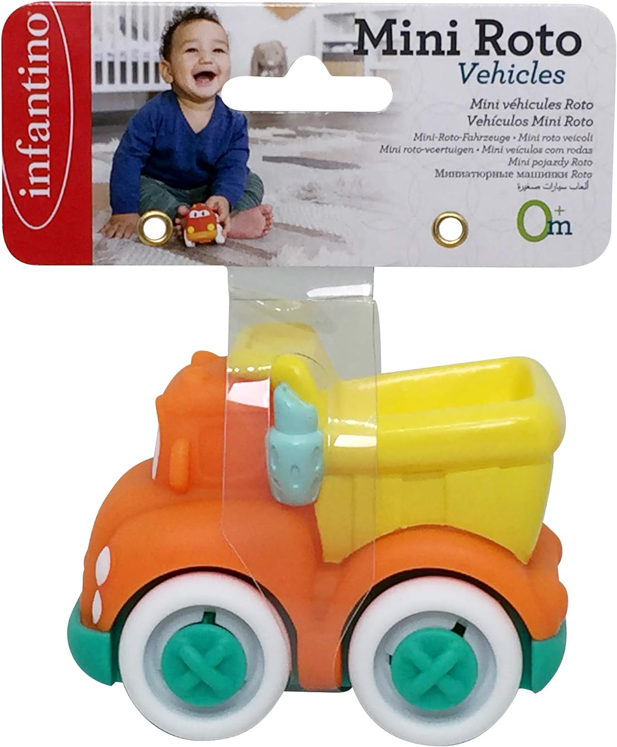 Infantino Grip & Roll Soft Wheels Baby Activity Toy Dump Truck