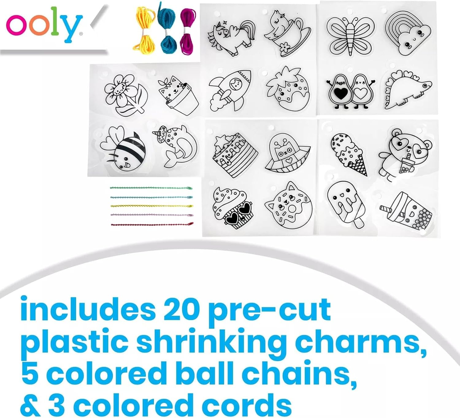 Ooly Shrink-Its! DIY Shrinking Art Kit That Creates Charms and Tags