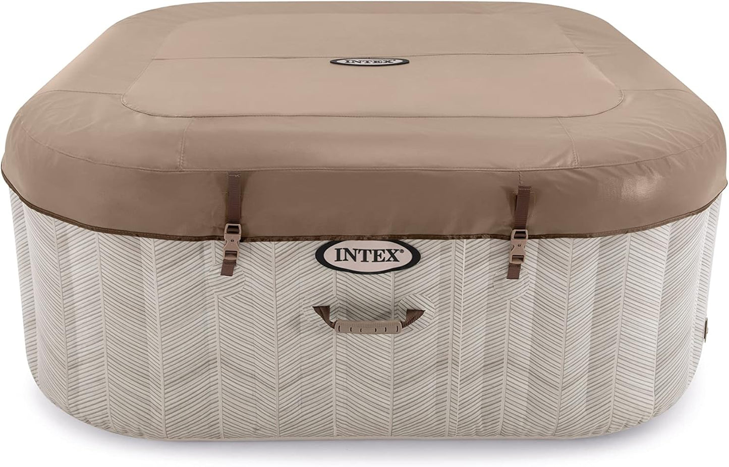 Intex 4 Person Chevron Deluxe Square Bubble Spa Set (175CM X 175CM X 71CM)