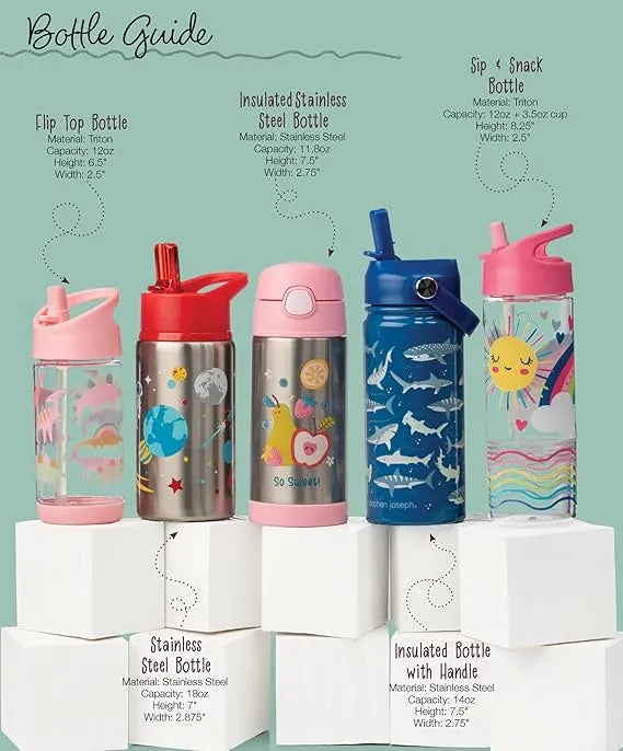 Stephen Joseph Insulated Double Wall Stainless Steel Bottle (350ml)