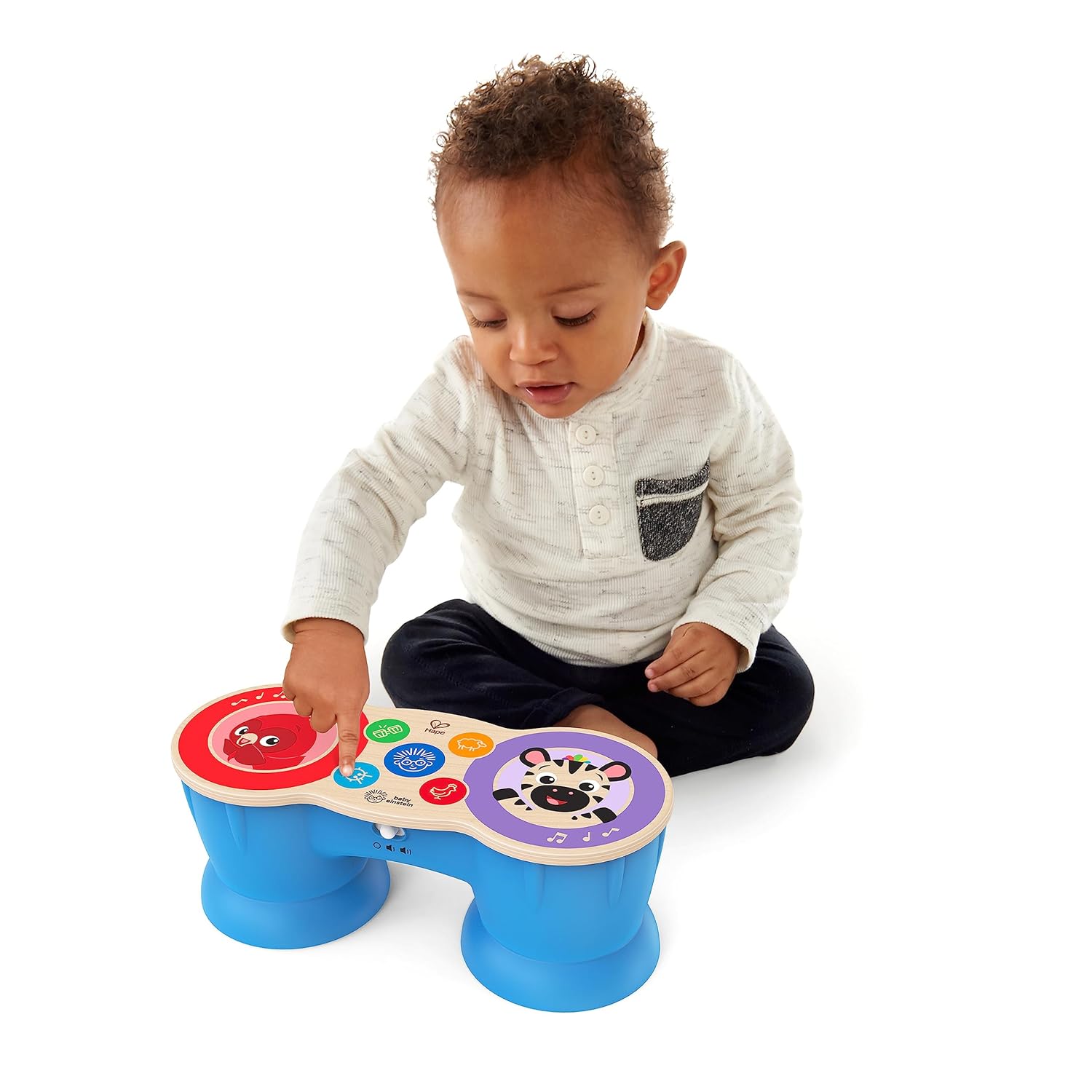 Baby Einstein Upbeat Tunes Magic Touch Wooden Drum Musical Toy