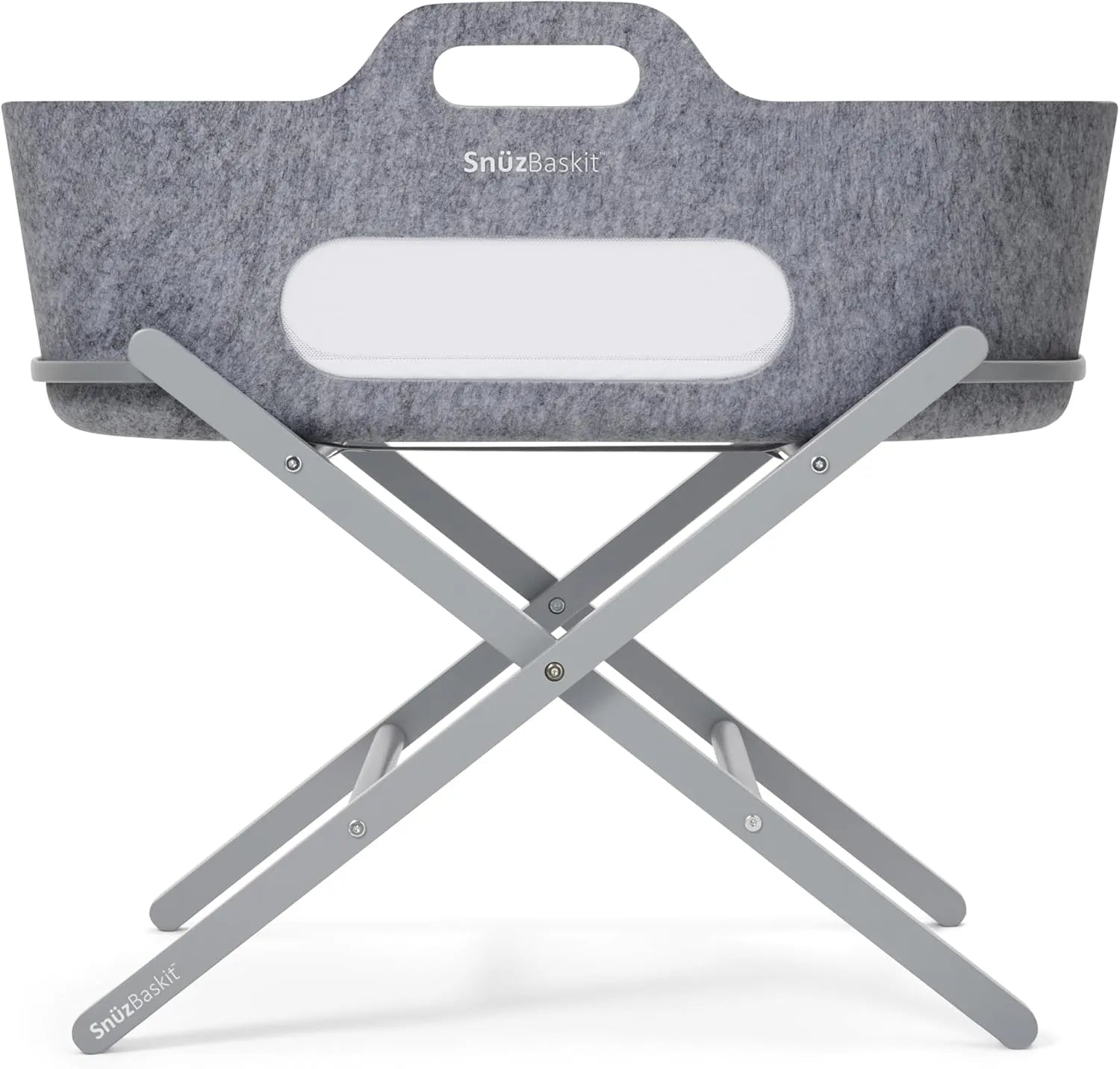 SnuzBaskit Dark Grey Moses Basket & Stand Set