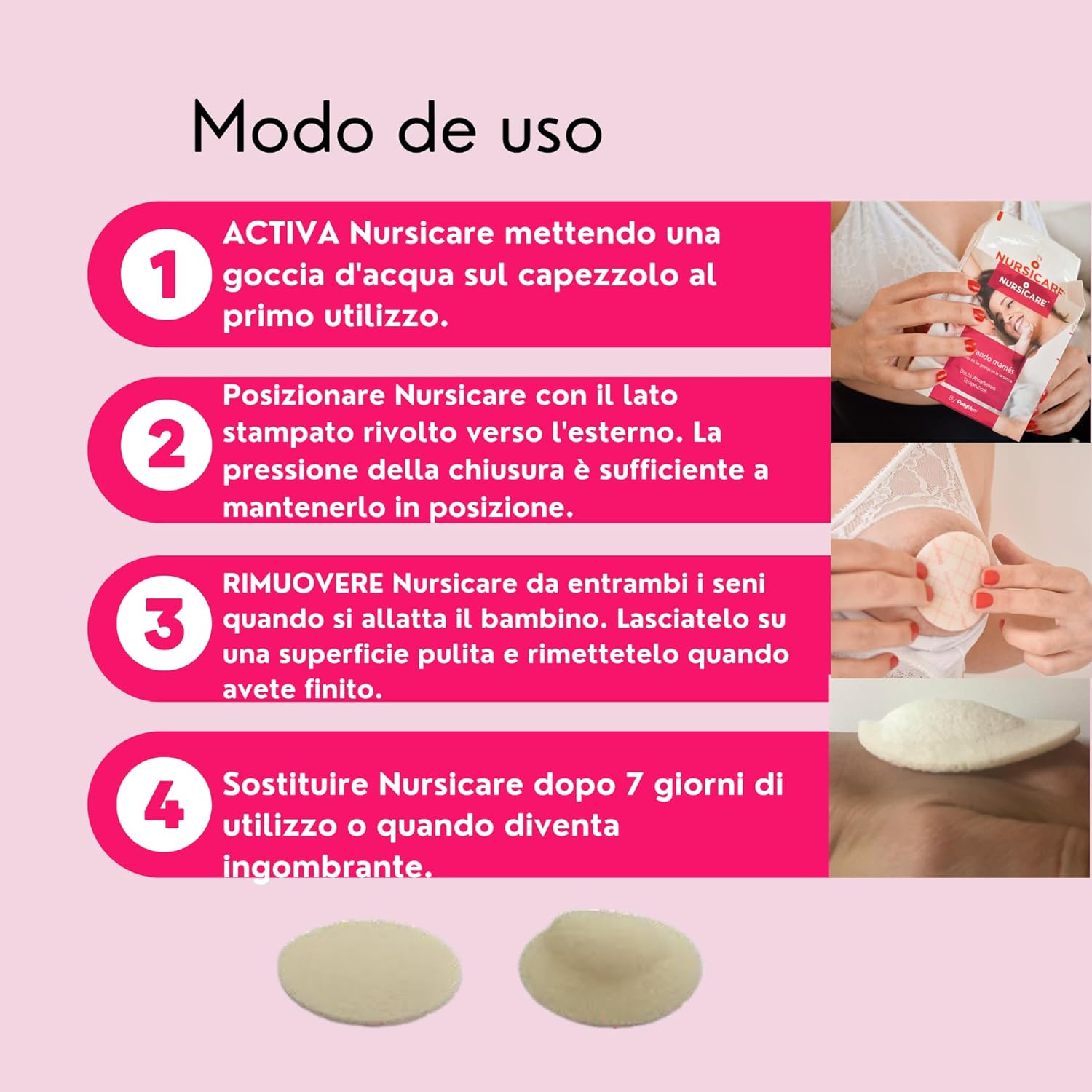 Nursicare PolyMem Therapeutic Breast Pads for Wounded, Cracked, Painful Nipples - Pack of 6