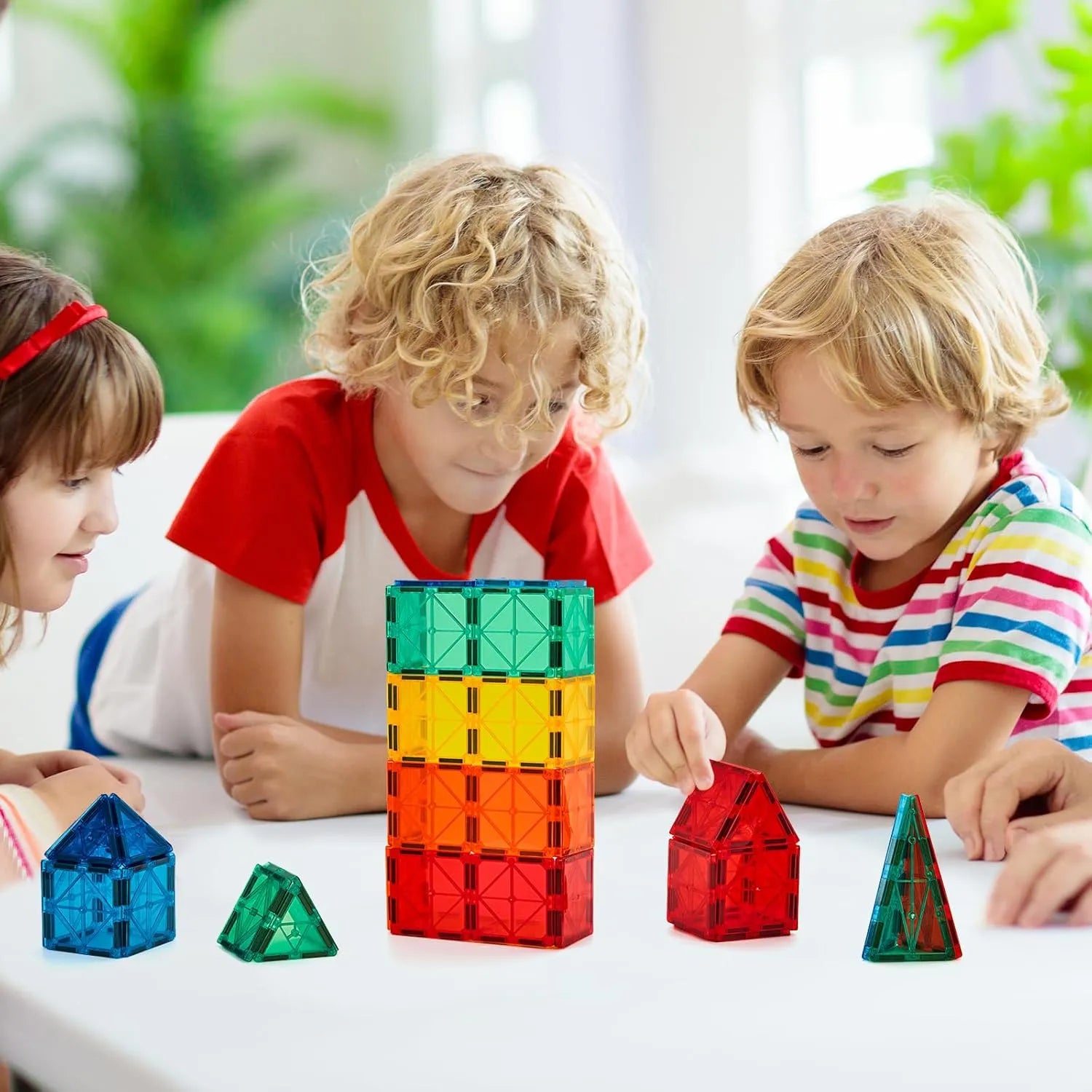 XBD Magnetic Tiles Building Blocks Set (110 Pcs)