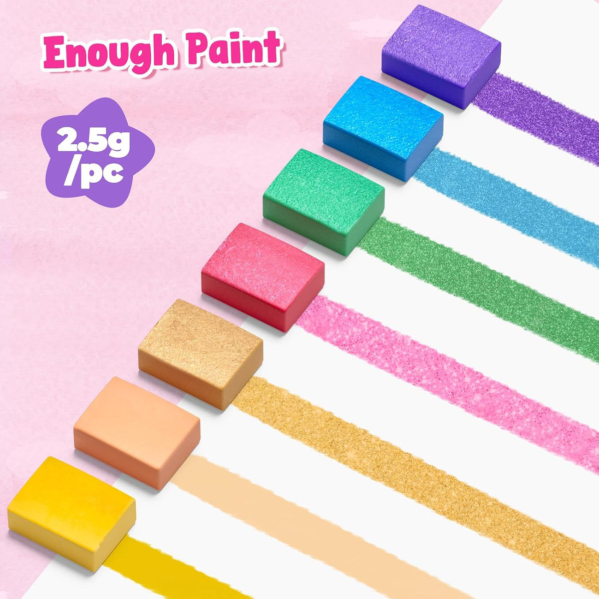 JoyCat Paint with Water Coloring Book & Shimmer Art – Magical Pony