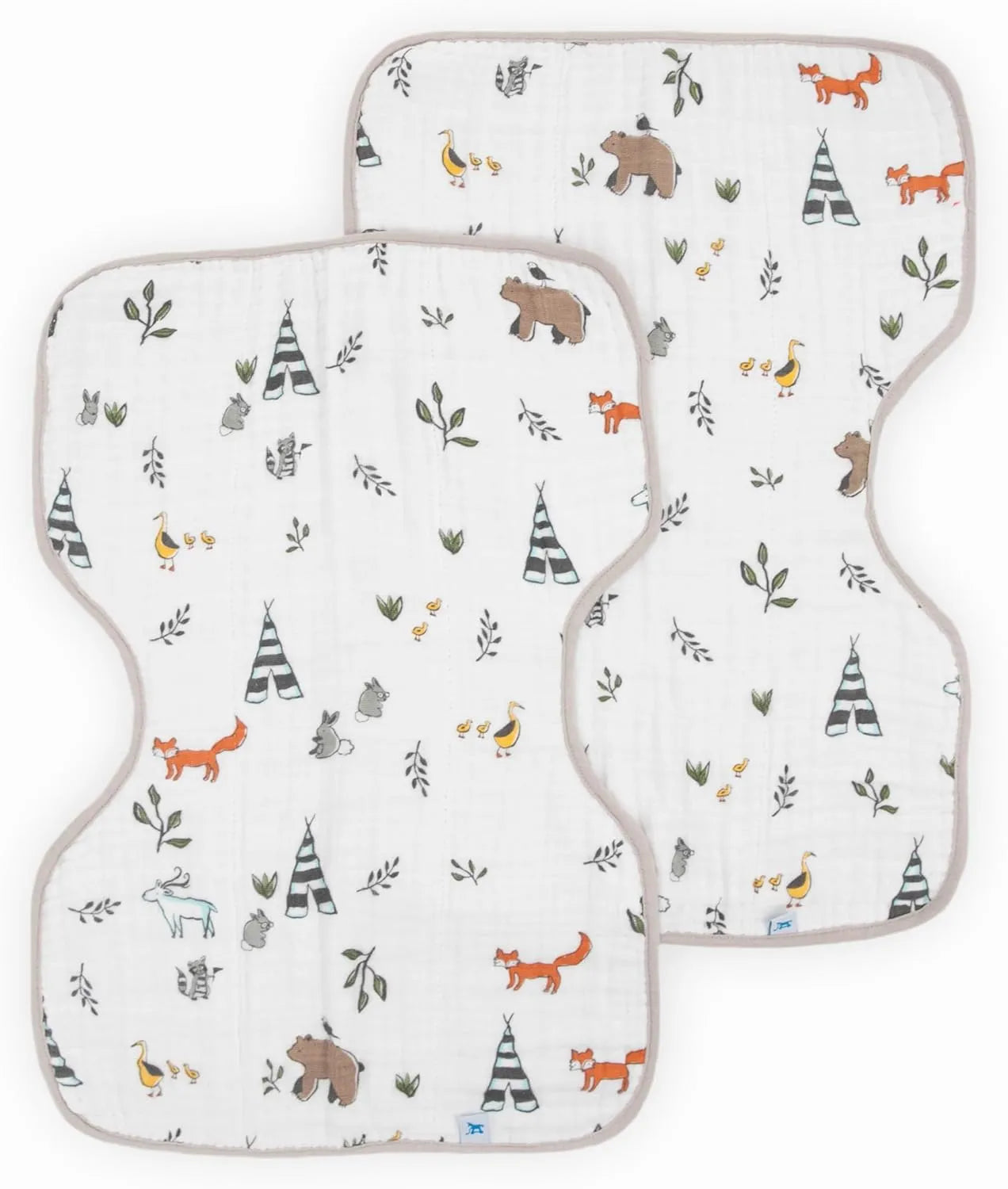 Little Unicorn Cotton Muslin Burp Cloth Set - Pack of 2