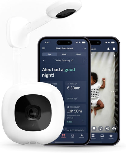Nanit Pro Baby Monitor with Wall Mount & Sleep Tracking