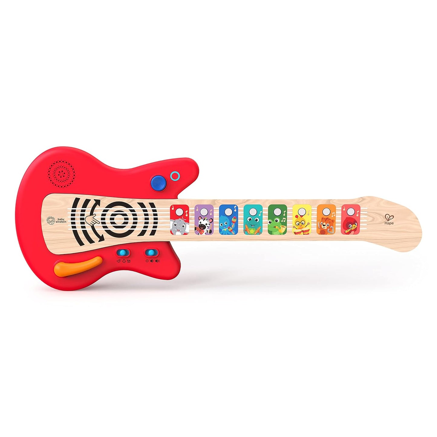 قيثارة «معًا على نغمة واحدة» من بيبي آينشتاين، لعبة موسيقية خشبية لاسلكية آمنة للأطفال الصغار