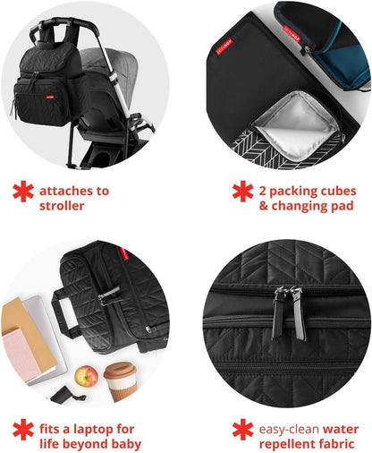 Skip Hop Diaper Bag Backpack: Forma, Multi-Function Baby Travel Bag